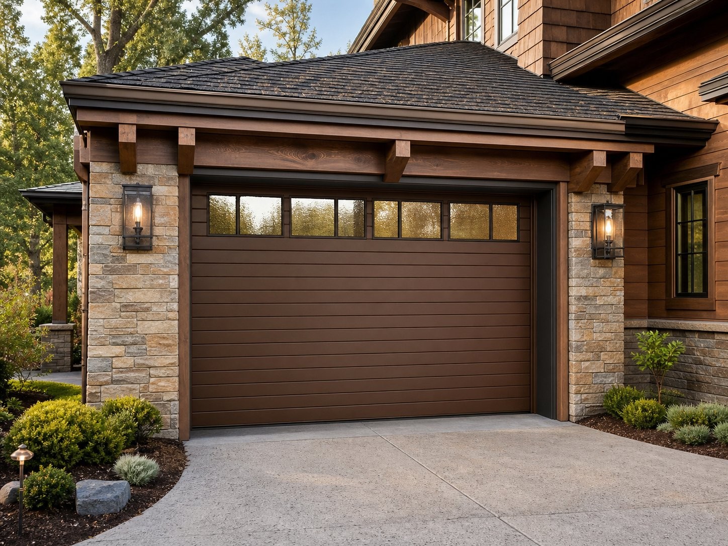 Warm Bronze Horizontal Panel